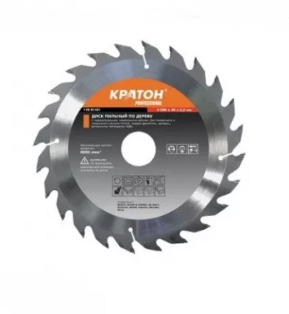 Диск пильный по дереву Кратон PROFESSIONAL 250 х 32 х 2,9 мм 40Т 1 06 03 036 купить в Ноябрьске