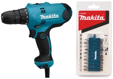 Дрель-шуруповёрт Makita DF0300X3 сетевая купить в Ноябрьске