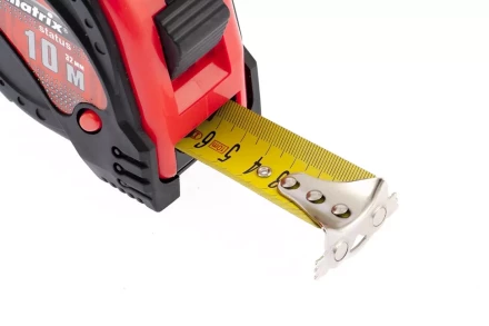 Рулетка Status magnet 3 fixations 10 м х 32 мм обрезиненный корпус зацеп с магнитом  MATRIX 31000 купить в Ноябрьске