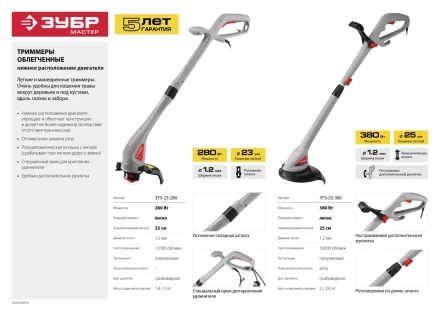 Триммер электрический ЗТЭ-25-380 серия МАСТЕР купить в Ноябрьске