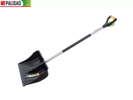 Лопата снеговая 540 х 375 мм длина 1520 мм металл. эргон.черенок стальн. окант  PALISAD 61568 купить в Ноябрьске