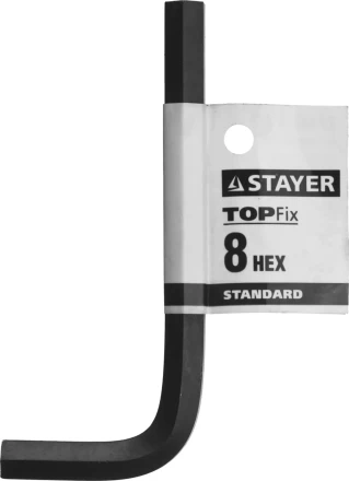 Ключ имбусовый STAYER &quot;STANDARD&quot;, сталь, черный, 8мм 27405-8 купить в Ноябрьске