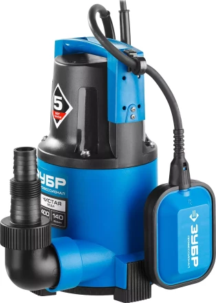 Насос ЗУБР "ПРОФЕССИОНАЛ" Т3 погружной дренажный для чистой воды (d пропускаемых частиц до 5мм), 400Вт, пропускная способность 140л/мин, напор 8,0м НПЧ-Т3-400 купить в Ноябрьске