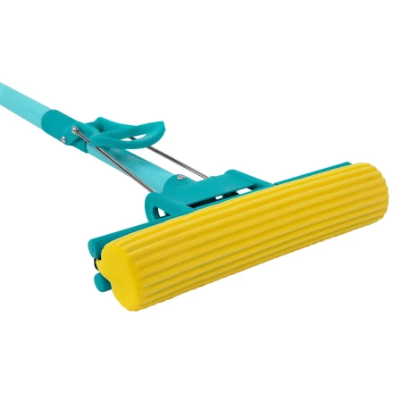 Швабра отжимная Palisad, 110 см, губка PVA 26х5,5х6 см, телескопическая рукоятка, бирюзовая, Home 935165 купить в Ноябрьске
