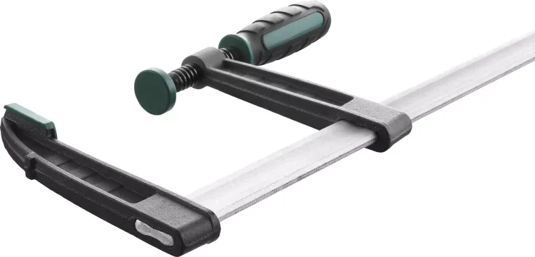 Струбцина, KRAFTOOL 32011-120-500, тип "F", DIN 5117, двухкомпонентная ручка, 120х500мм 32011-120-500 купить в Ноябрьске