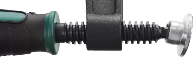 Струбцина, KRAFTOOL 32011-120-500, тип "F", DIN 5117, двухкомпонентная ручка, 120х500мм 32011-120-500 купить в Ноябрьске