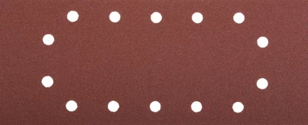 Лист шлифовальный ЗУБР &quot;МАСТЕР&quot;, 14 отверстий, для ПШМ на зажимах, Р100, 115х280мм, 5шт 35594-100 купить в Ноябрьске