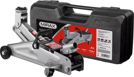 Домкрат гидравлический подкатной, 2т, 130-315мм, в кейсе, MIRAX 43252-2-K 43252-2-K купить в Ноябрьске