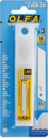 Лезвие OLFA, сегментированноеб серрейторная заточка18 мм OL-LWB-3B купить в Ноябрьске