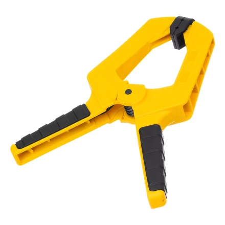 Струбцина клещеобразная Denzel, усиленная 100 х 80 мм, двухкомпонентные рукоятки, 20798 купить в Ноябрьске