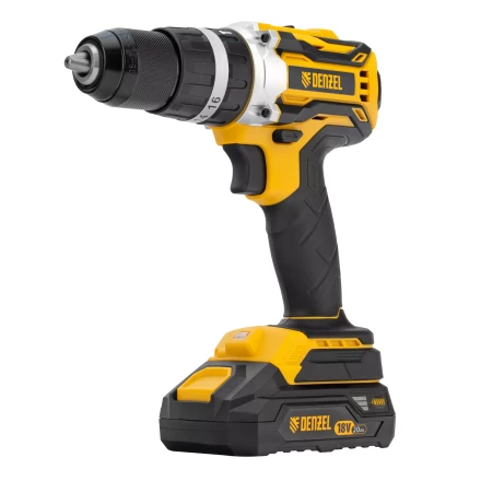 Дрель-шуруповерт аккумуляторная ударная бесщет Denzel CIDB-18-02, Li-Ion, 18 В 26145 купить в Ноябрьске