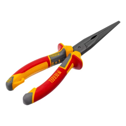 Длинногубцы прямые Denzel 17305, диэлектрические рукоятки до 1000 В, трехкомпонентные рукоятки, 205мм купить в Ноябрьске