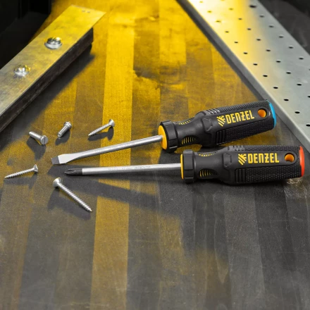 Набор отвёрток Denzel 122117, 2 шт., PH+SL, S2, 3к рукоятка купить в Ноябрьске