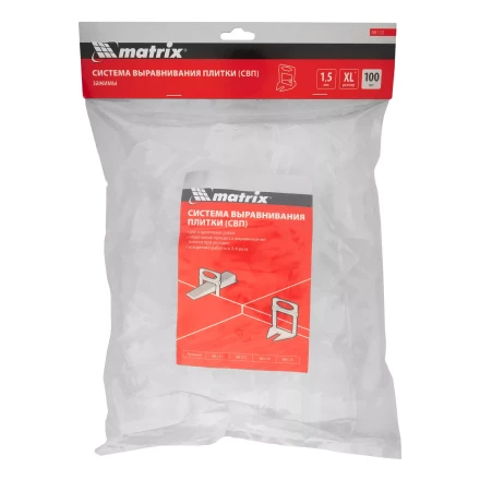 Зажим для системы выравнивания плитки СВП Ворота XL, 100 шт. в пакете Matrix 88122 купить в Ноябрьске