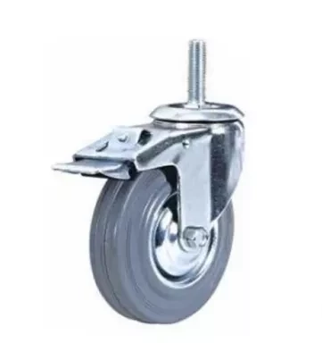 Колесо поворотное резина SCtb 63 160 мм с болтом и тормозом 1024433 купить в Ноябрьске