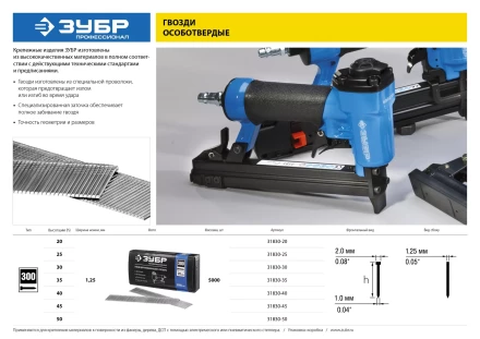 Гвозди тип 300 серия ПРОФЕССИОНАЛ купить в Ноябрьске