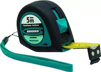 Рулетка &quot;Ergonomisch&quot; 3 м x 16 мм магнитный обрезиненный зацеп  GROSS 31101 купить в Ноябрьске