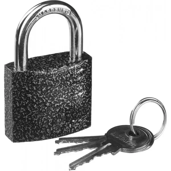 Замок STAYER "STANDARD" навесной, металлический корпус, закаленная дужка, 38мм 37160-38 купить в Ноябрьске