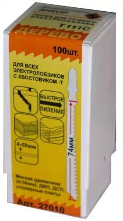 Пилка для электролобзика T111 C HCS 1шт/100 27010 купить в Ноябрьске