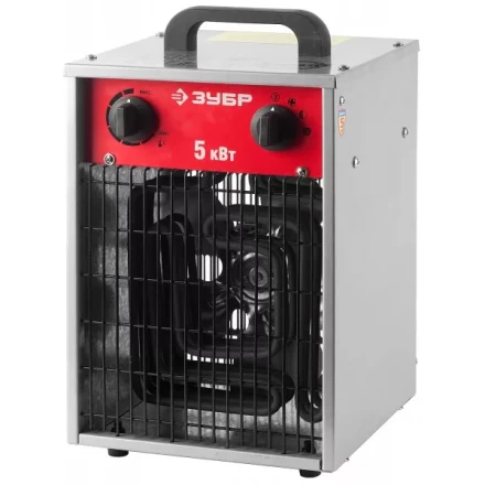 Пушка ЗУБР "ЭКСПЕРТ" тепловая, электрическая, 380В, 5 кВт ЗТПЭ-5.0-Ф купить в Ноябрьске