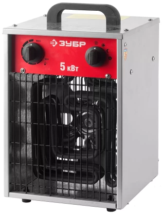 Пушка ЗУБР "ЭКСПЕРТ" тепловая, электрическая, 380В, 5 кВт ЗТПЭ-5.0-Ф купить в Ноябрьске