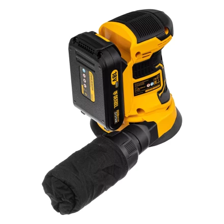 Машина шлифовальная эксцентриковая аккумуляторная Denzel 28470 COS-125, 18В Li-Ion купить в Ноябрьске