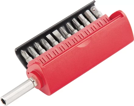 Набор бит, сталь S2, 12 шт, встроенный магнитный адаптер, в пласт. боксе  MATRIX MASTER 11314 купить в Ноябрьске