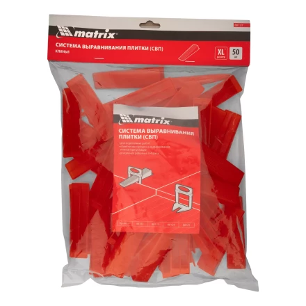 Клин для системы выравнивания плитки СВП Ворота XL, 50 шт. в пакете Matrix 88123 купить в Ноябрьске