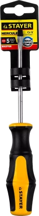 Отвертка STAYER &quot;MASTER&quot; &quot;HERCULES&quot;, Сr-V, противоскользящая рукоятка, SL5,0x100мм 25051-05-10_z02 купить в Ноябрьске