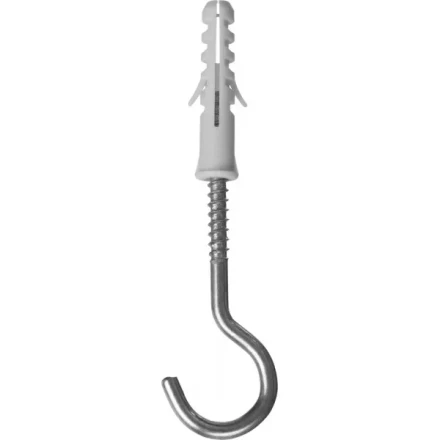 Дюбель ЗУБР &quot;МАСТЕР&quot; распорный полипропиленовый, тип &quot;ЕВРО&quot;, в комплекте с шурупом-полукольцом, 8 х 40 / 5 х 75 мм, 70 шт 30685-08-40 купить в Ноябрьске