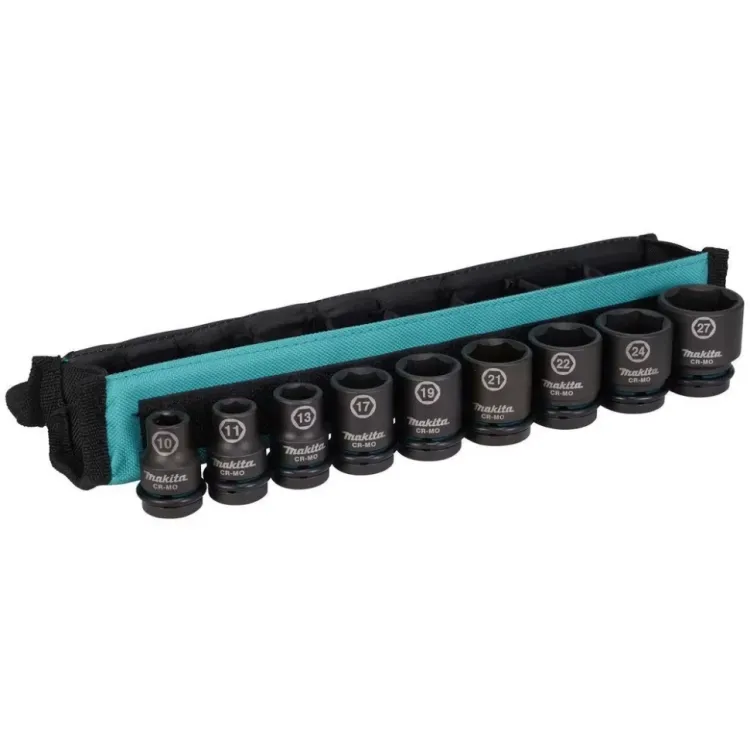 Набор ударных торцевых головок Makita 1/2, 9 шт Makita E-16617 купить в Ноябрьске