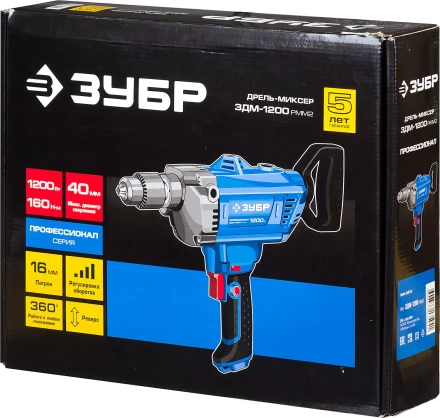 Дрель-миксер ЗДМ-1200 РММ2 серия ПРОФЕССИОНАЛ купить в Ноябрьске