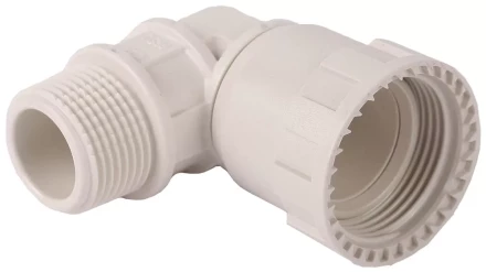 Переходник угловой 90° ЗУБР &quot;ШиреФит&quot; &quot;накидная гайка - наружная резьба&quot;, 32мм - 1&quot; 51485-32-1 купить в Ноябрьске