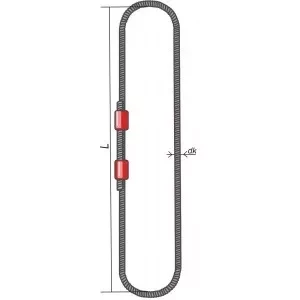 Строп канатный кольцевой СКК 32 т L=4 м  канат 42 опрессовка купить в Ноябрьске