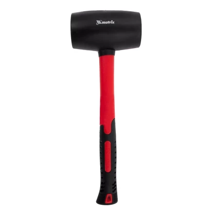 Киянка резиновая, 910 г, черная резина, фибергласовая рукоятка// Matrix 11194 купить в Ноябрьске