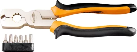 Плоскогубцы 200 мм CrV комбинированные многофункциональные с набором бит SPARTA 169265 купить в Ноябрьске