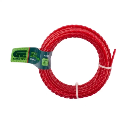 Леска для триммера овальная витая, 3.0 мм х 10 м, Россия Сибртех 961385 купить в Ноябрьске