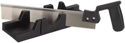 Набор STAYER &quot;MASTER&quot;: cтусло пластмассовое + пила для стусла, ножовка 300мм, заточенный зуб 11TPI, стусло MIDI для заготовок до 65х35мм 1539-30 купить в Ноябрьске