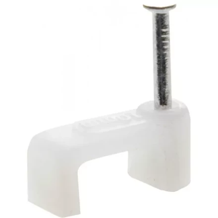 Скоба-держатель для плоского кабеля, с оцинкованным гвоздем, 6 мм, 100 шт, STAYER Master 4511-06 4511-06 купить в Ноябрьске