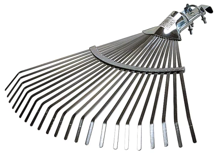 Грабли веерные RACO регулируемые, 22 плоских зубца, гальванизир. покр., 300-450мм 4231-53/736 купить в Ноябрьске