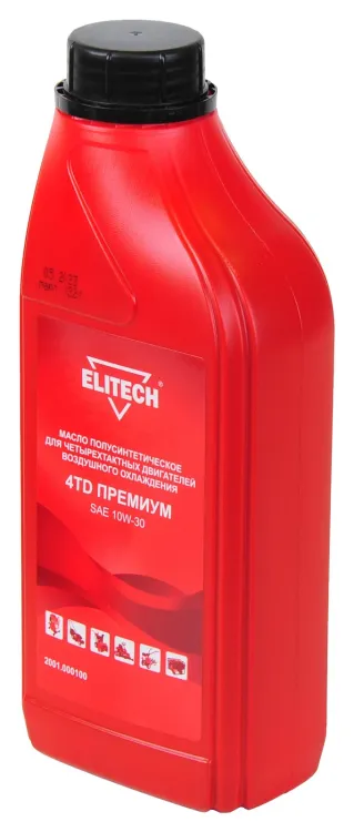 Масло п/синт. 4-х такт двигателей, (вязкость SAE 10W-30), 1л ELITECH премиум 2001.000100 купить в Ноябрьске