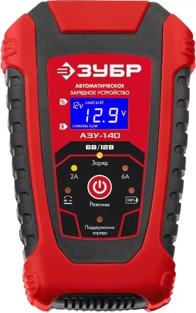 ЗУБР АЗУ-140, 6/12 В, 6 А, автоматическое зарядное устройство (59310) купить в Ноябрьске