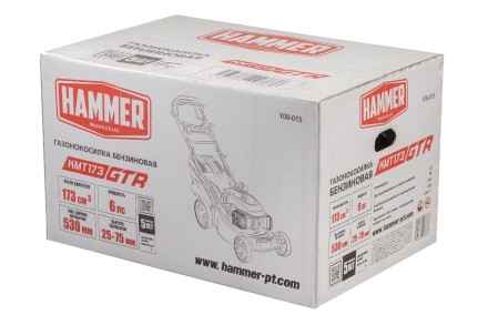 Газонокосилка бензиновая самоходная HAMMER KMT173GTR купить в Ноябрьске