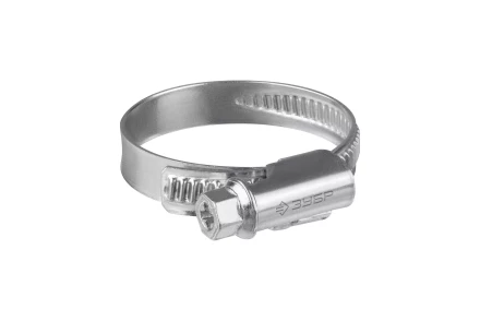 ЗУБР Х-9Н, 12 - 22 мм, накатная лента 9 мм, цинк, 50 шт, червячный хомут (37807-22) купить в Ноябрьске