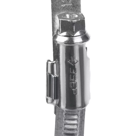 ЗУБР Х-9Н, 12 - 22 мм, накатная лента 9 мм, цинк, 50 шт, червячный хомут (37807-22) купить в Ноябрьске