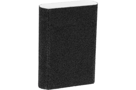 Губка для шлифования, 100 х 70 х 25 мм, овал, Средняя жесткость, P 100 Сибртех 757387 купить в Ноябрьске