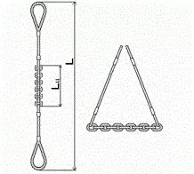 Строп комбинированный 0.9 т L=4.5 м L цепи=1.2 м заплет купить в Ноябрьске