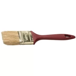Кисть плоская ЗУБР &quot;УНИВЕРСАЛ-МАСТЕР&quot; &quot;КП-11&quot;, натуральная щетина, пластмассовая ручка, 63мм 4-01011-063