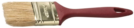 Кисть плоская ЗУБР &quot;УНИВЕРСАЛ-МАСТЕР&quot; &quot;КП-11&quot;, натуральная щетина, пластмассовая ручка, 63мм 4-01011-063 купить в Ноябрьске