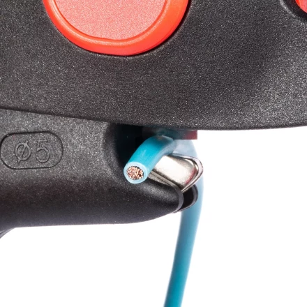 Автоматический торцевой стриппер КВТ WS-16 для снятия изоляции с проводов 0.5–6.0 мм с функцией резки (90987) купить в Ноябрьске